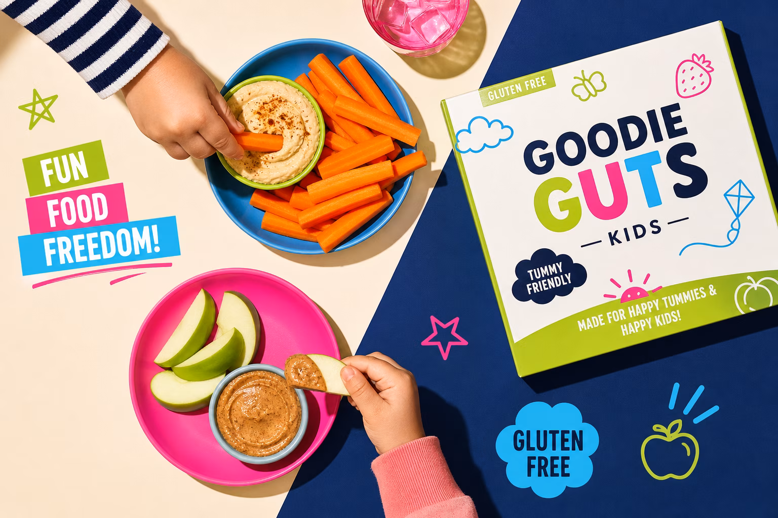 Children enjoying gluten-free finger foods