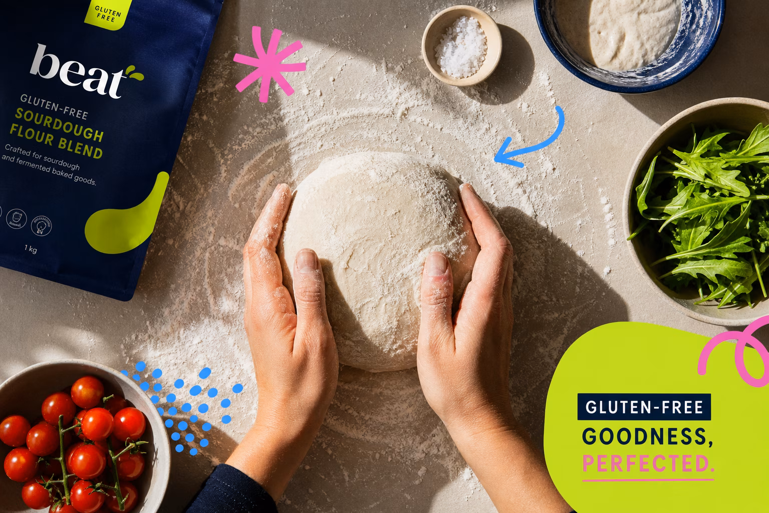 Shaping gluten-free sourdough dough