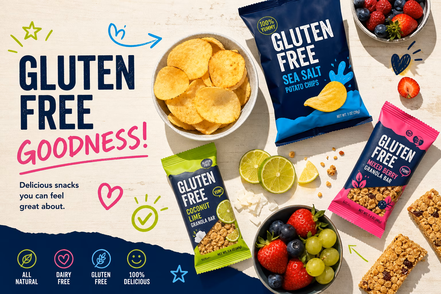 The Complete Gluten-Free Snack List: Store-Bought Picks & Healthy Ideas