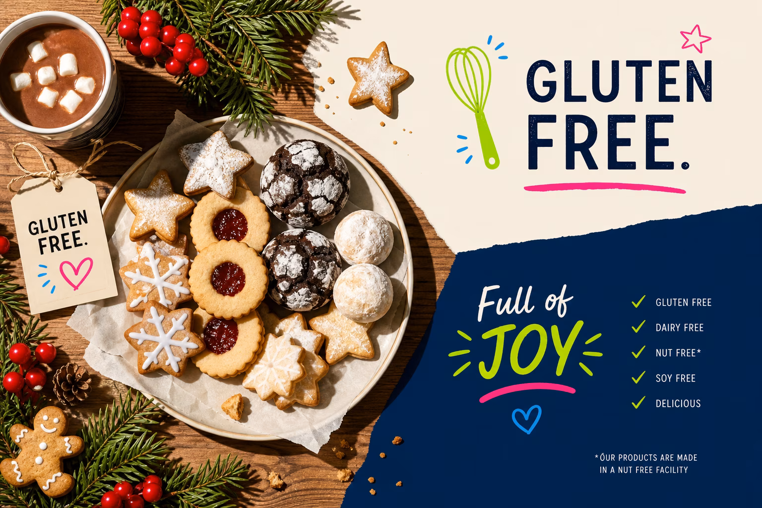 Gluten-Free Cookies: Recipes for Every Occasion (Christmas, Chocolate, Oatmeal & More)