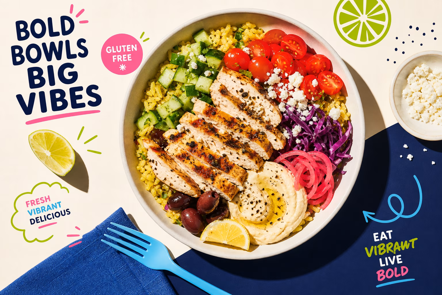 Gluten-free Mediterranean bowl at Cava