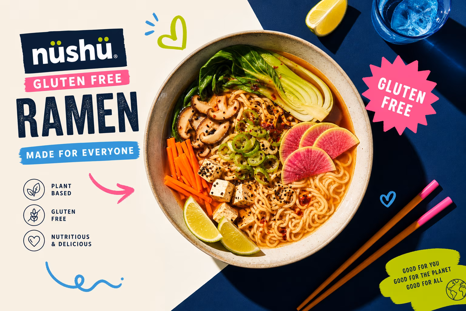 Gluten-free ramen noodles with vegetables